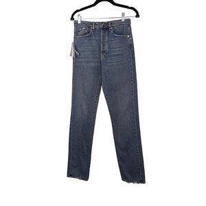 3 X 1 NYC Women's 90' Abbi High Rise distressed Button Fly Size 25 (NWT)